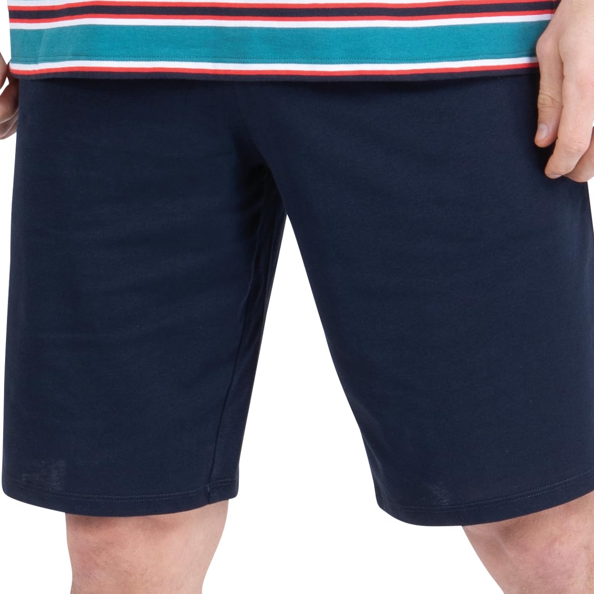 athena-easy-coton-pyjama-court-homme-l-rayures-aventure image 6