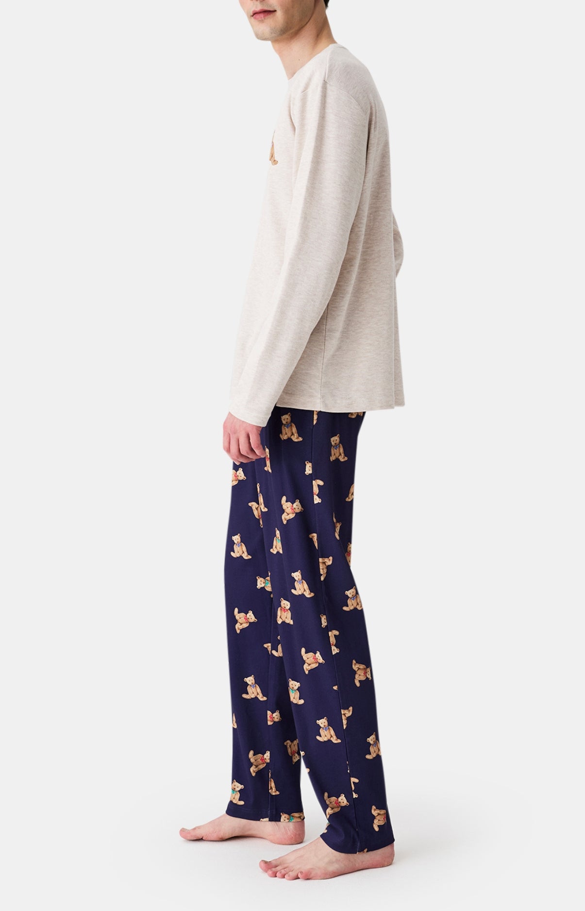 arthur-bob-old-teddy-pyjama-homme-marine-coton-bio-chaud image 5