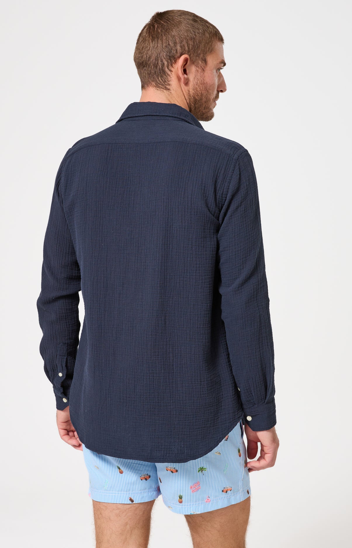arthur-bob-marina-chemise-homme-marine-gaze-de-coton image 5