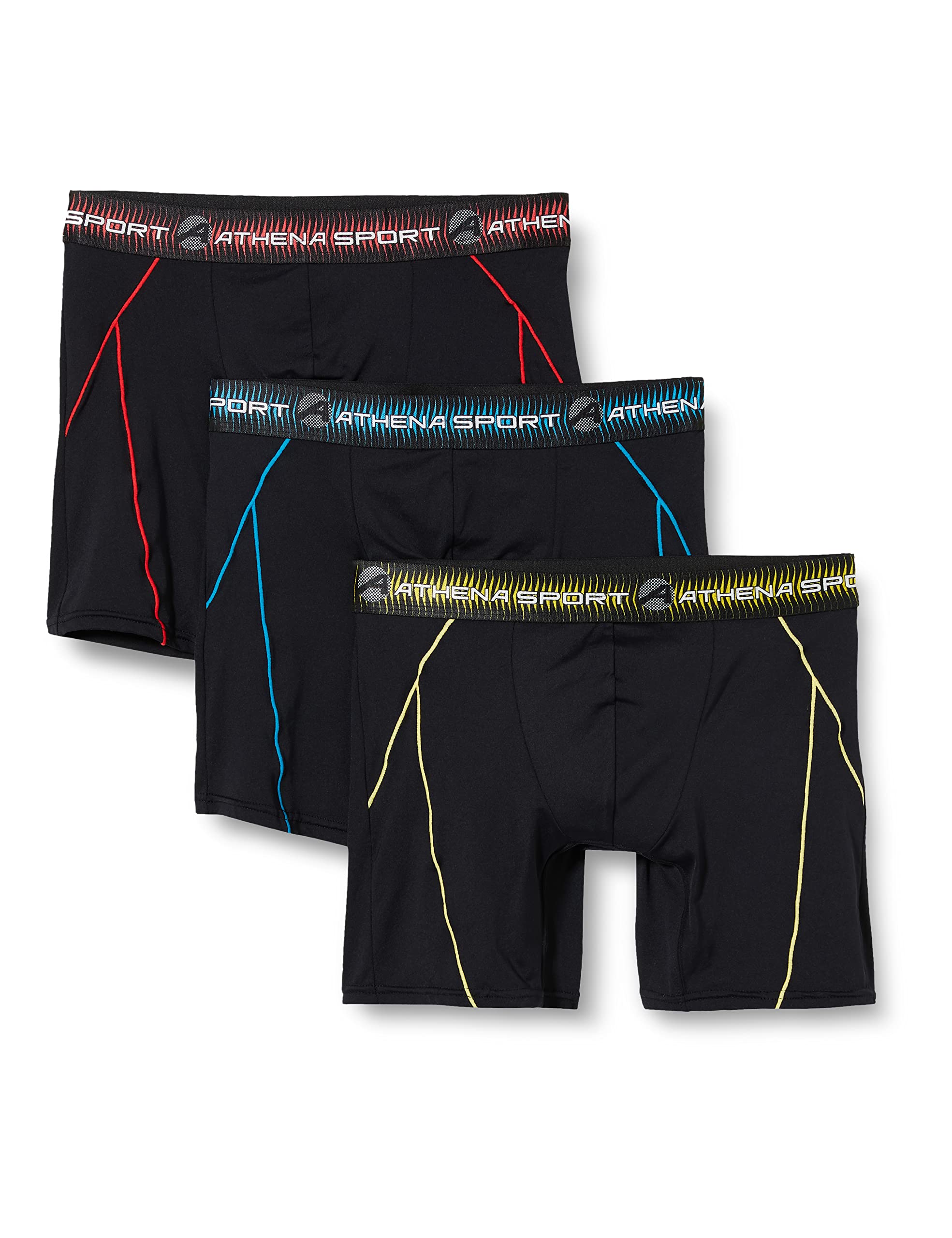 athena-training-dry-boxer-long-homme-noir-microfibre image 2