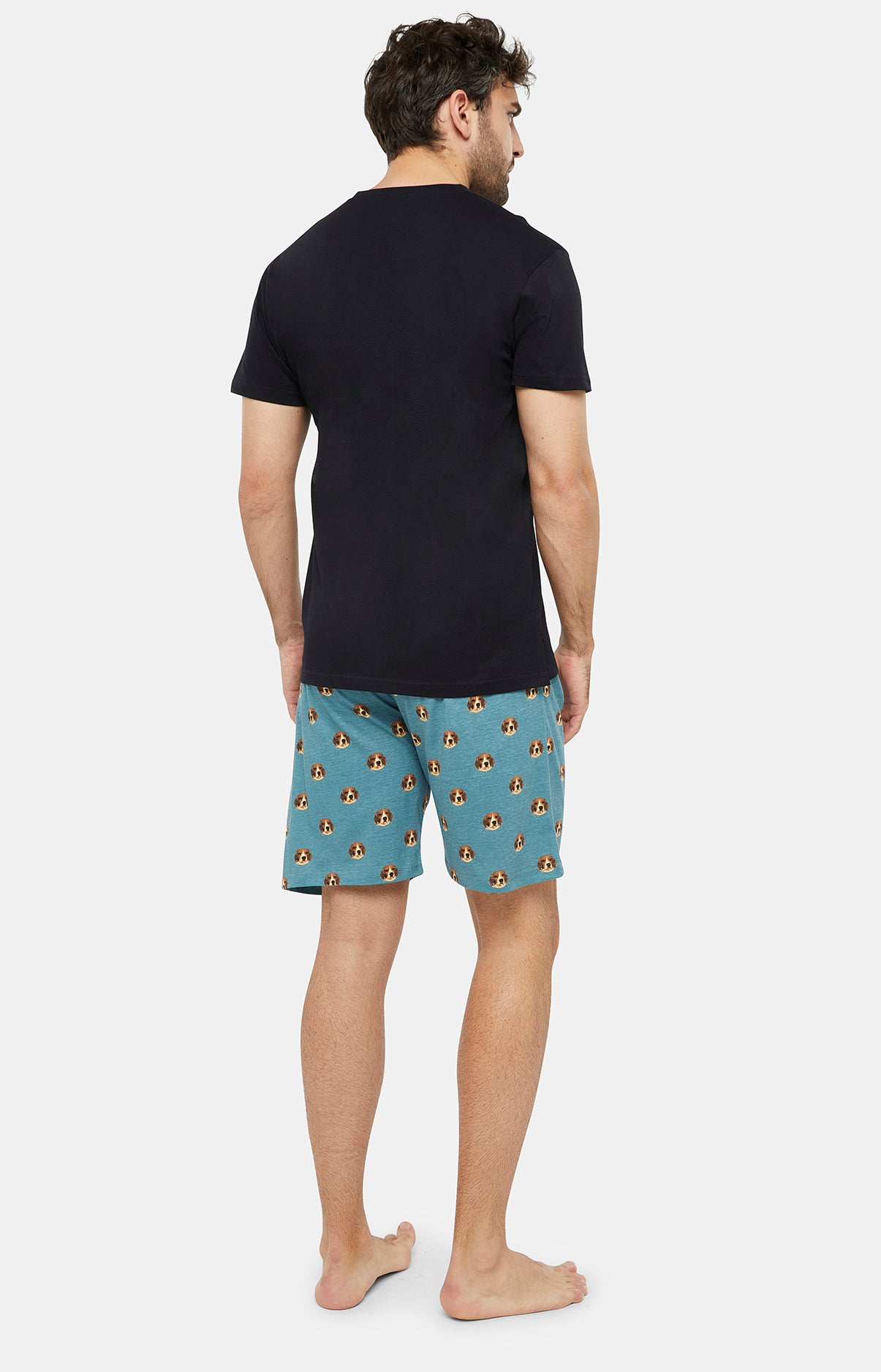 arthur-bob-beagle-pyjashort-coton-homme-acier image 4