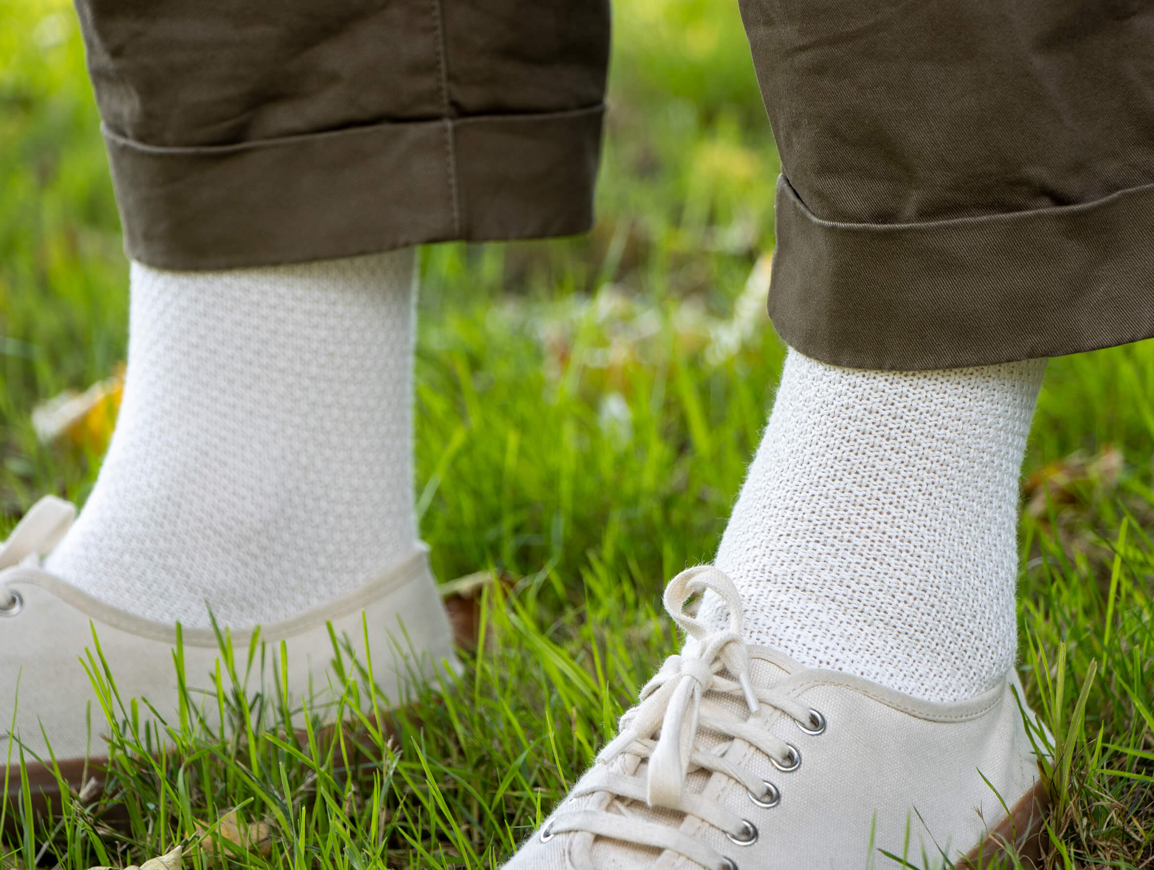 p-trone-chaussettes-gaufr-es-chaussettes-coton-bio-noir-39-42 image 6