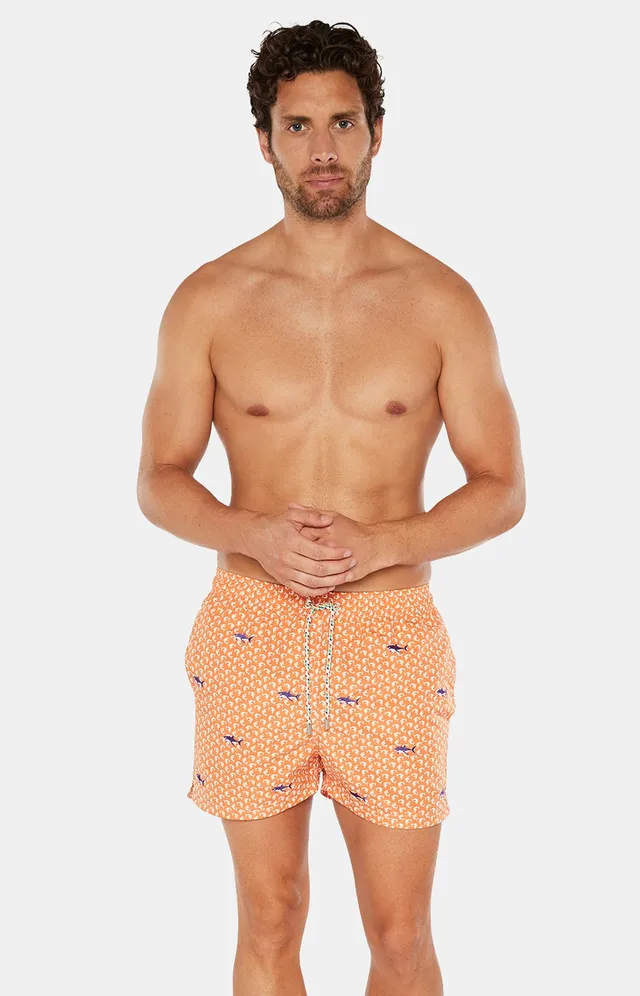 arthur-bob-requin-short-de-bain-orange-s-chage-rapide image 1