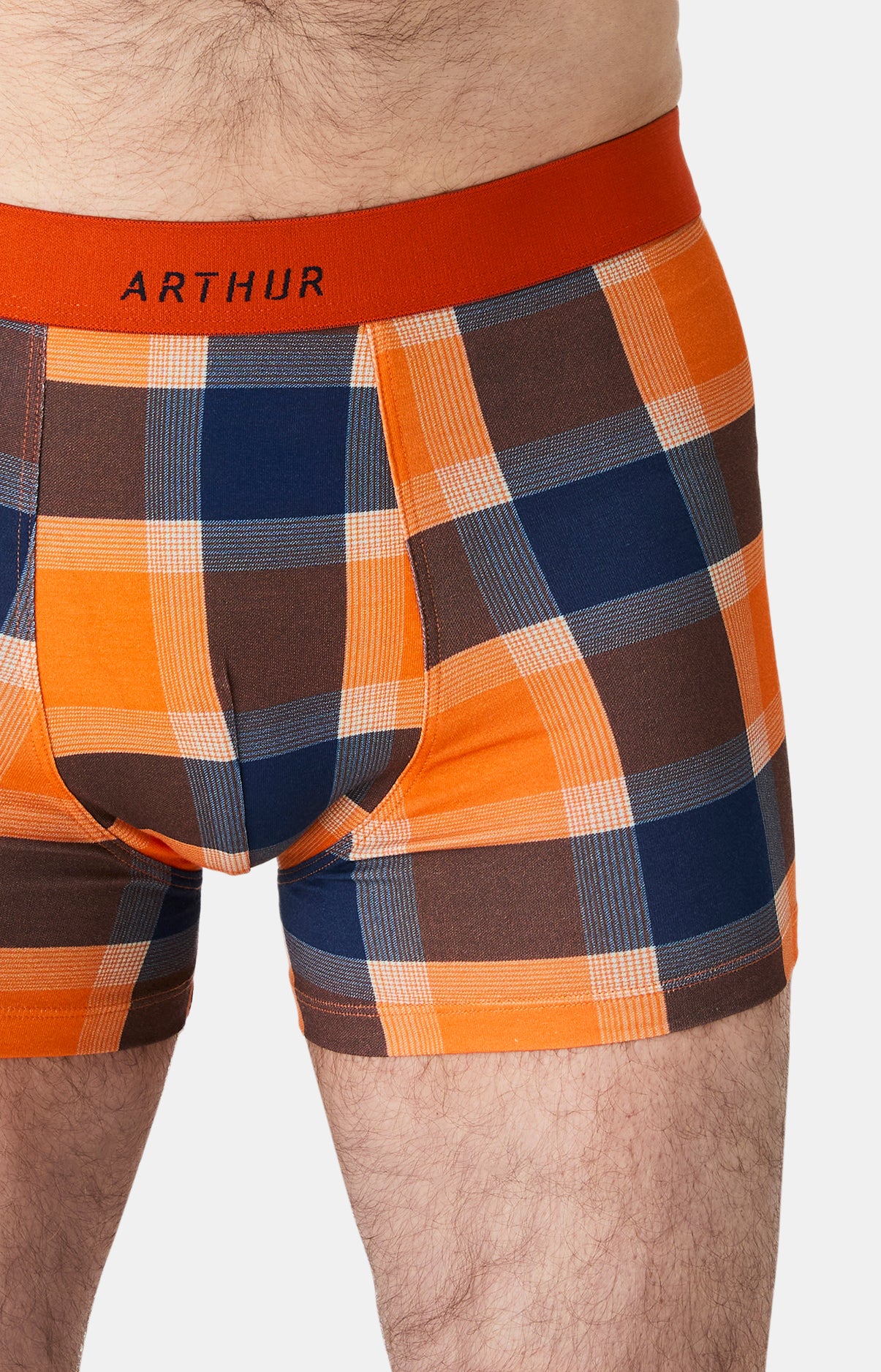 arthur-bob-fred-orange-boxer-coton-bio-tout-schuss image 1