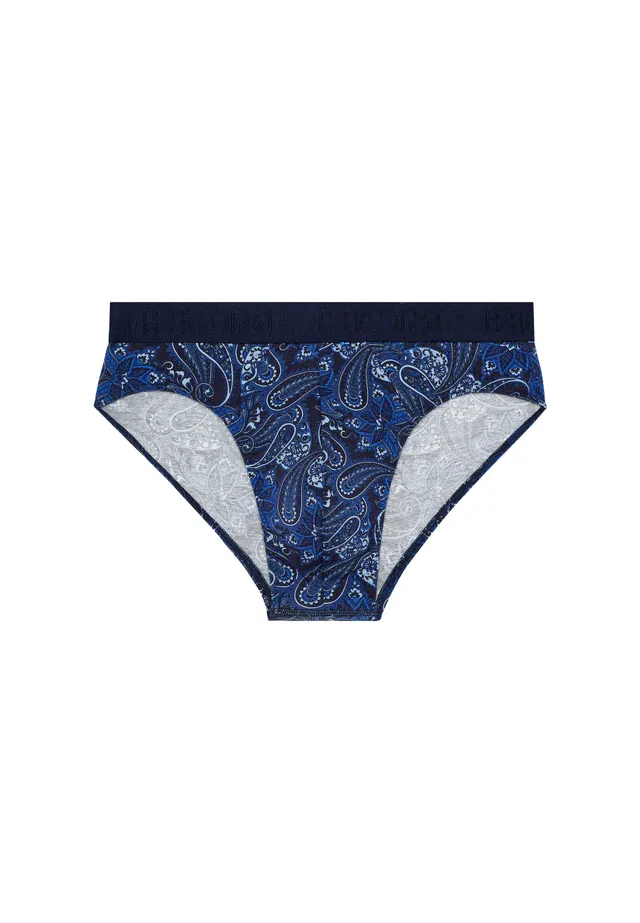 hom-temptation-bohemian-mini-slip-imprim-navy-coton-modal image 1