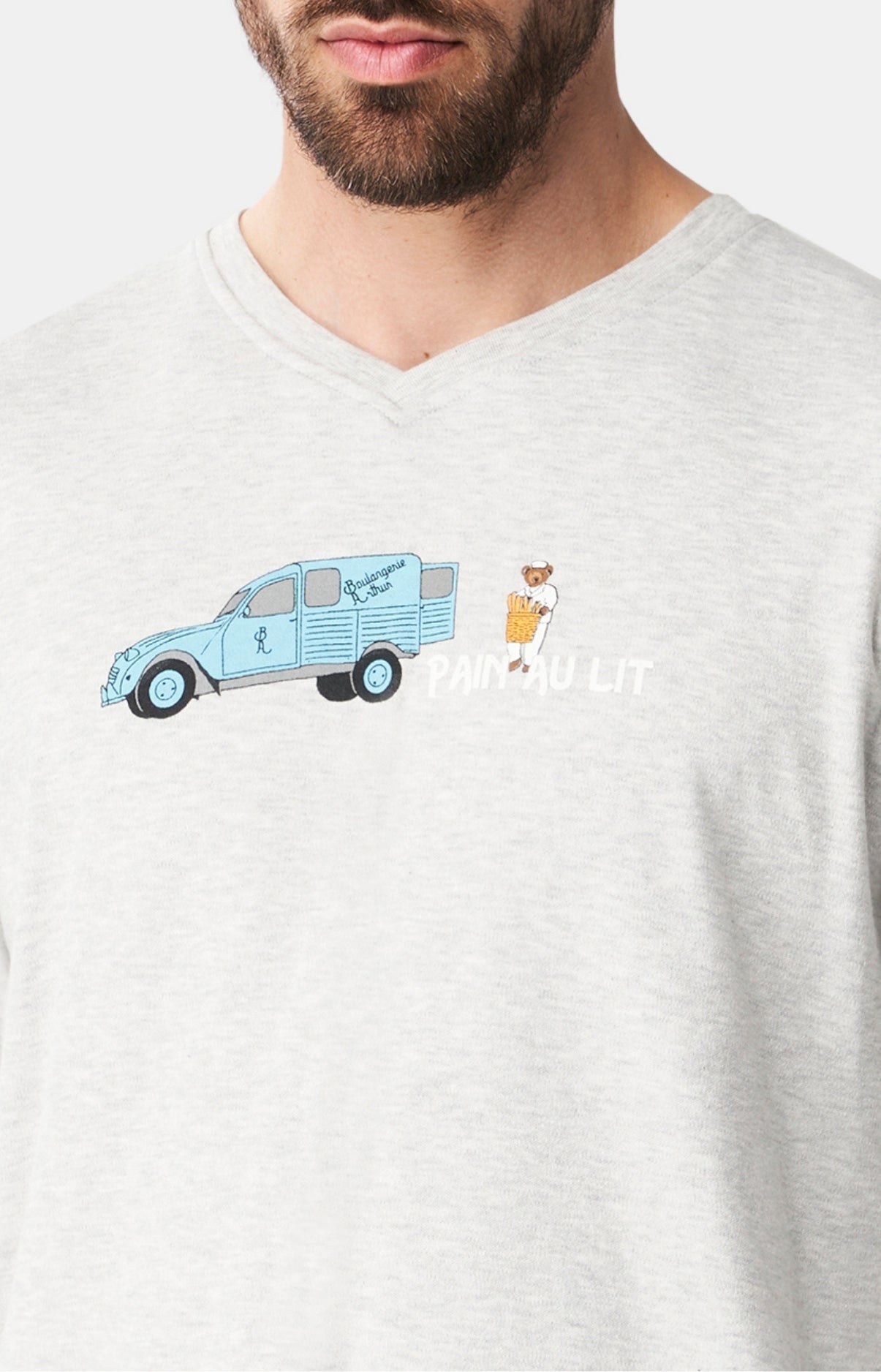 arthur-bob-pain-au-lit-pyjama-homme-marine-coton-bio-chaud image 2