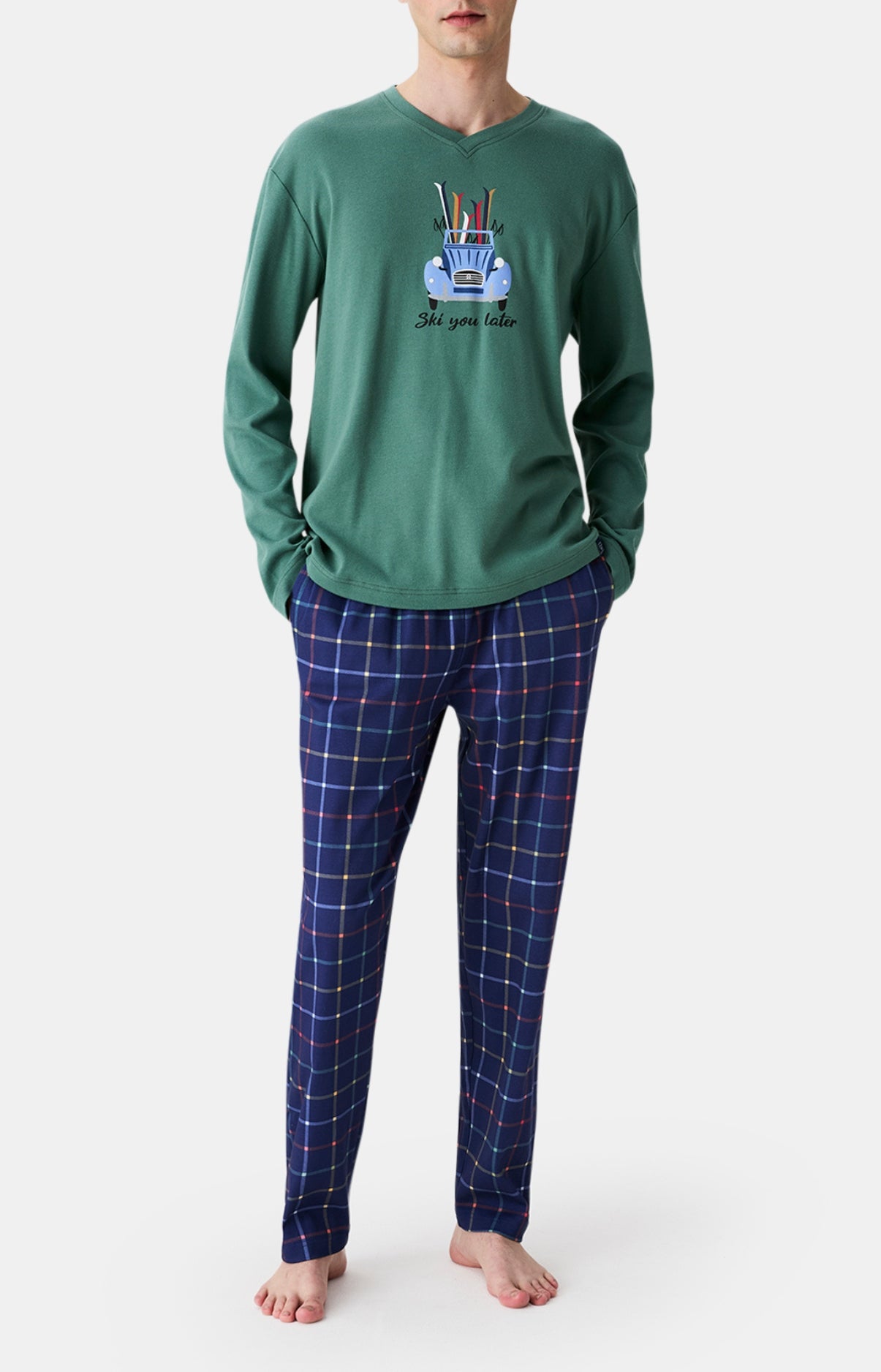 arthur-bob-ski-you-later-pyjama-coton-bio-marine image 1