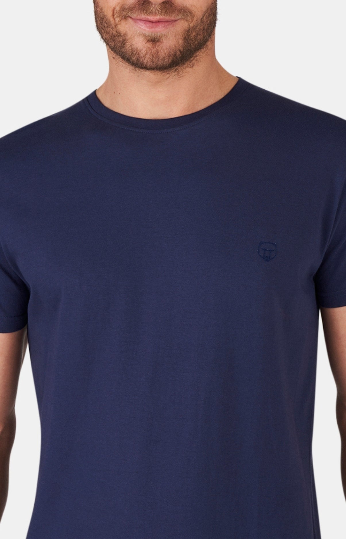 arthur-bob-tee-shirt-homme-marine-coton-bio-col-rond image 2