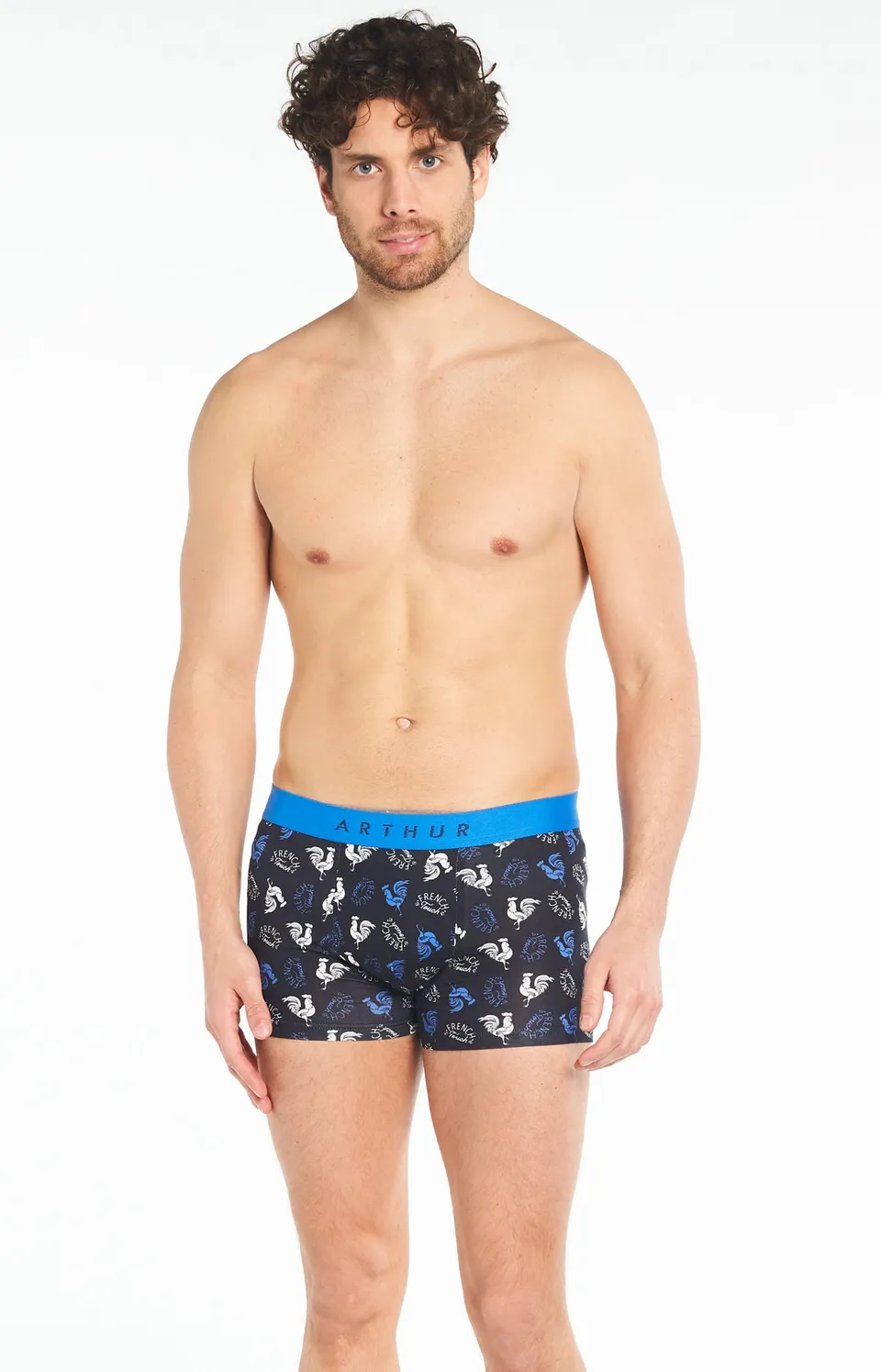 arthur-bob-boxer-coq-boxer-homme-noir-coton-bio image 1