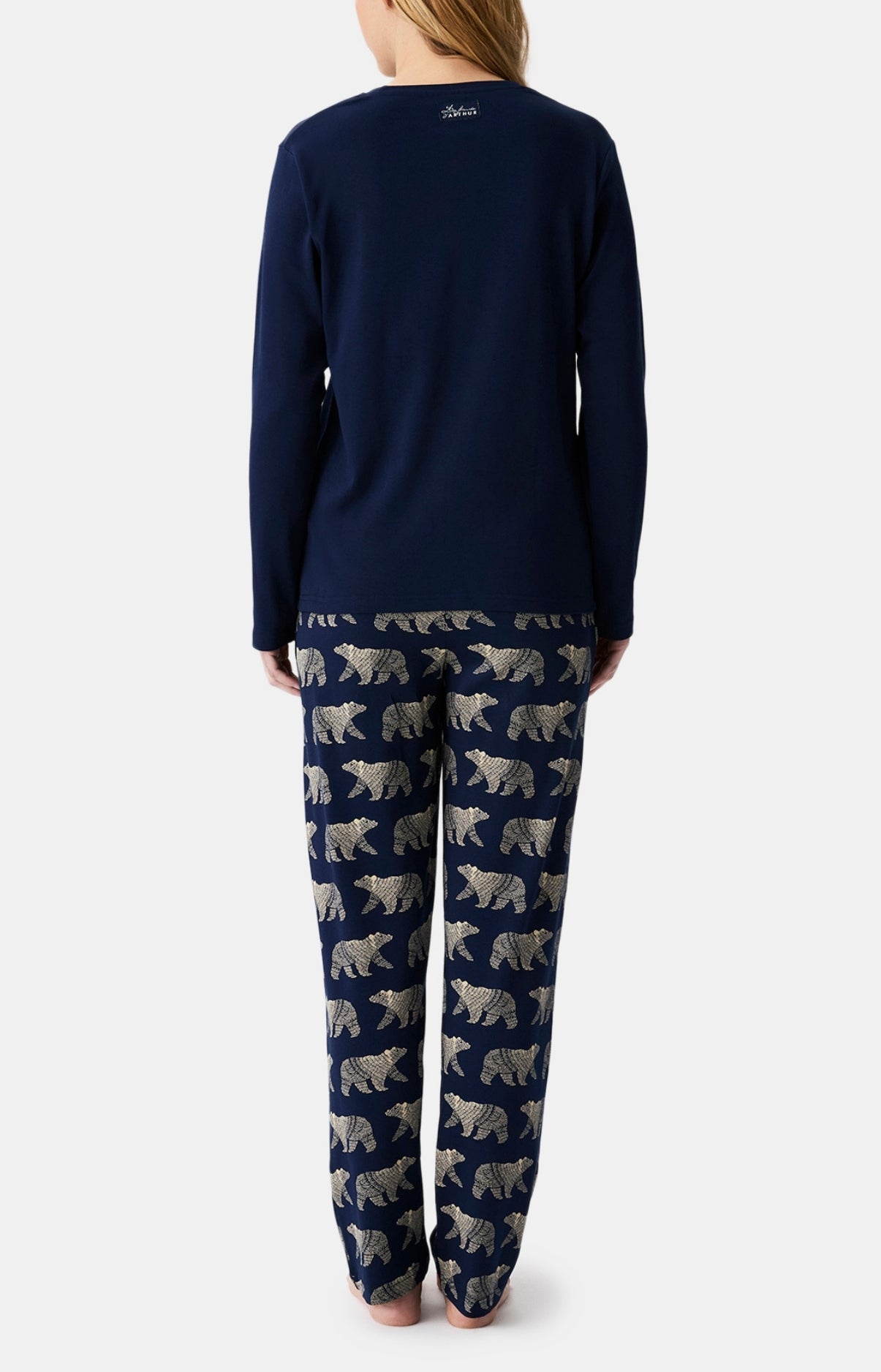 arthur-bob-nuit-polaire-pyjama-marine-coton-bio image 6