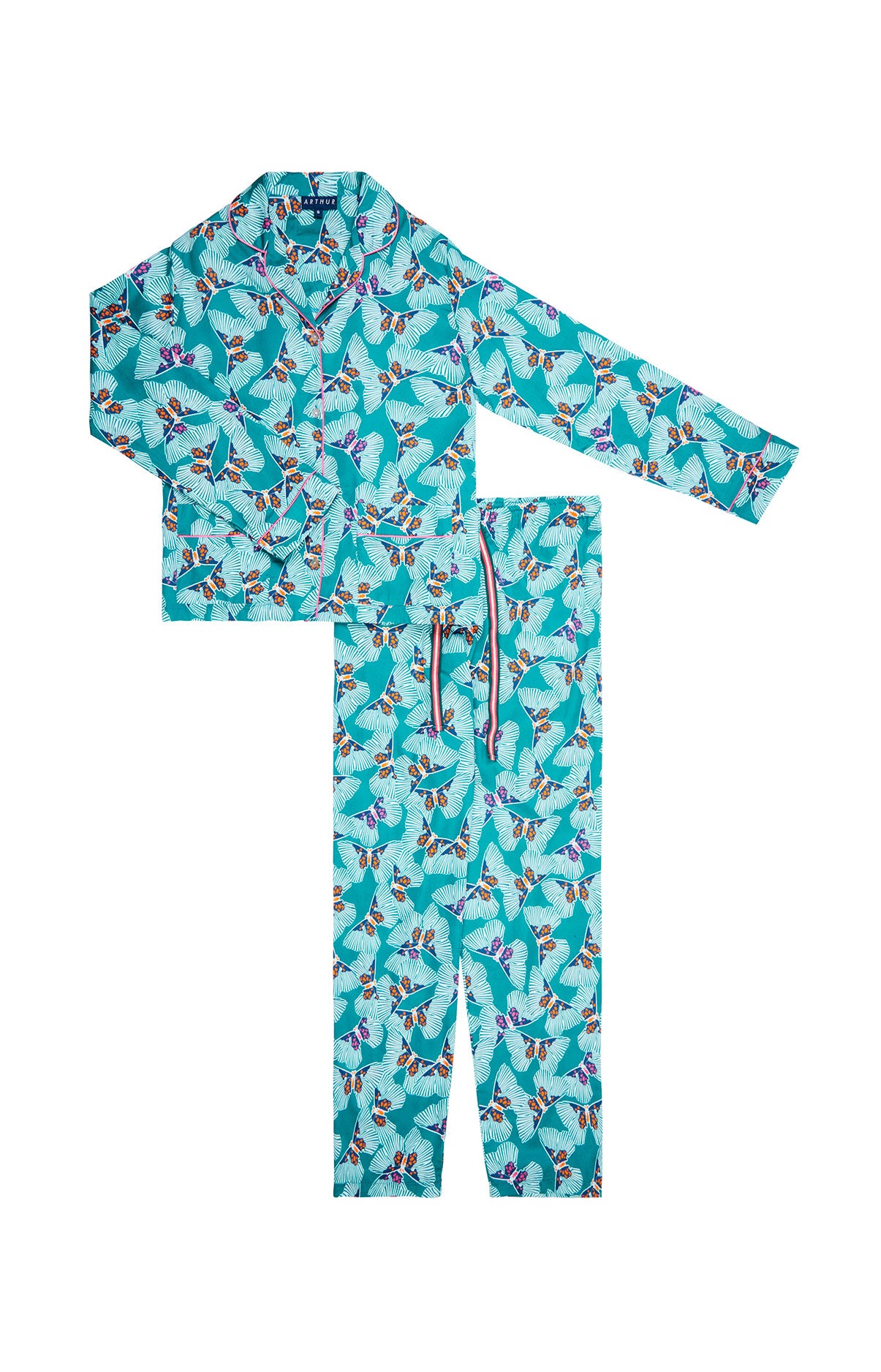 arthur-bob-pyjama-boutonn-papillon-pyjama-femme-meraude image 3
