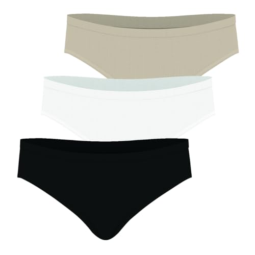 athena-ecopack-lot-3-culottes-coton-noir-blanc-skin image 7