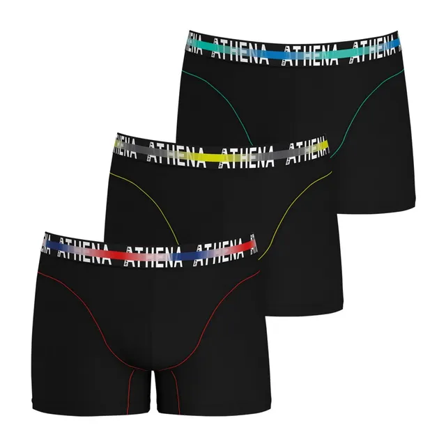 athena-endurance-24h-boxer-homme-lot-3-noir-taille-m image 1