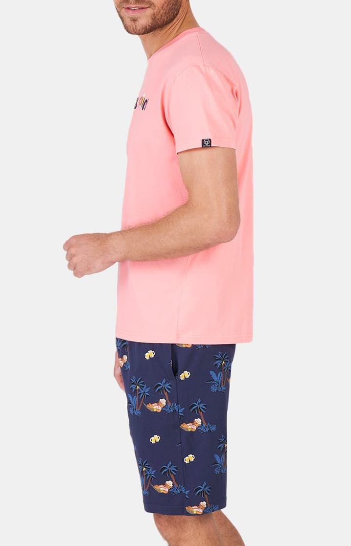 arthur-bob-sans-pression-pyjashort-homme-marine-coton-bio image 4