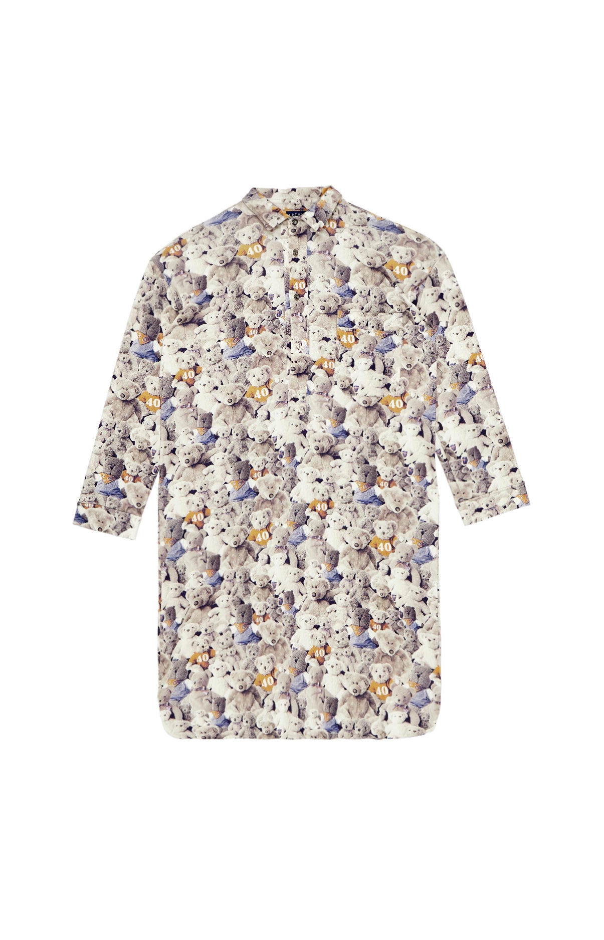 arthur-bob-teddy-40-ans-chemise-de-nuit-homme-noisette-bio image 3