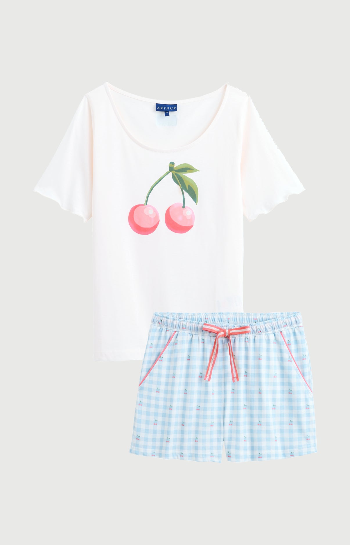 arthur-bob-cherry-pyjashort-ciel-coton-bio image 3