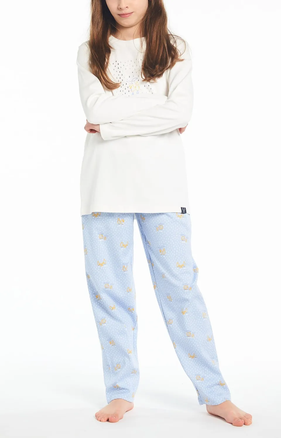 arthur-bob-long-rain-pyjama-coton-enfant-ciel-6a image 1