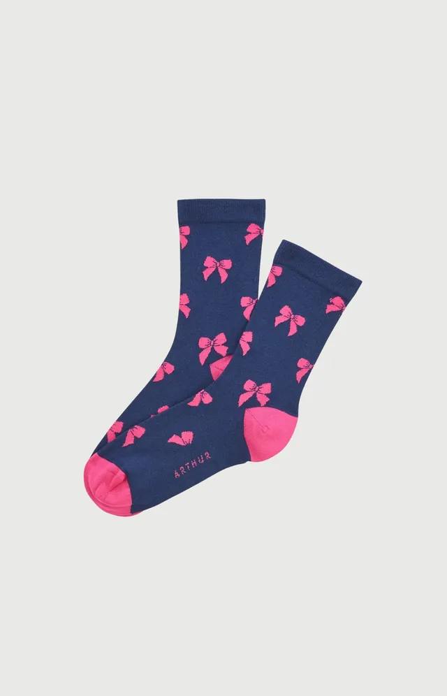 arthur-bob-rosie-chaussettes-femme-marine-36-40-coton image 1