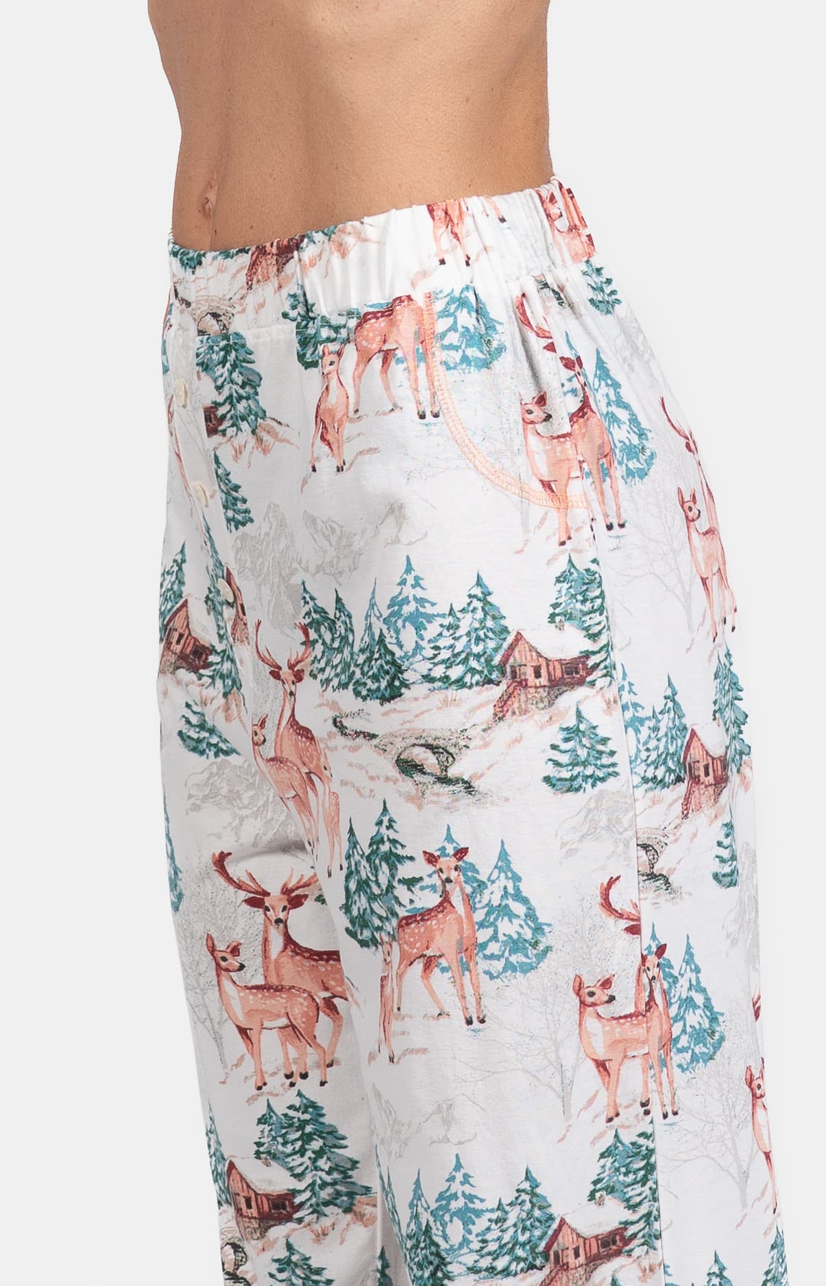 arthur-bob-bichette-pyjama-femme-blanc-100-coton-manches-longues image 4