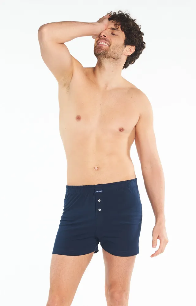 arthur-le-club-cale-on-de-nuit-marine-coton-bio-homme image 1