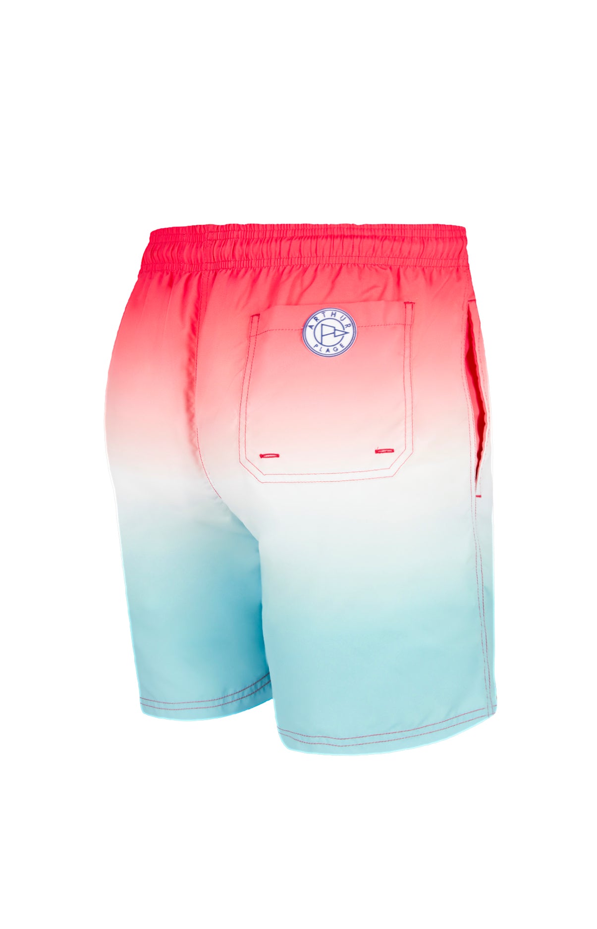 arthur-bob-short-de-bain-tie-dye-rouge-d-grad-homme image 5