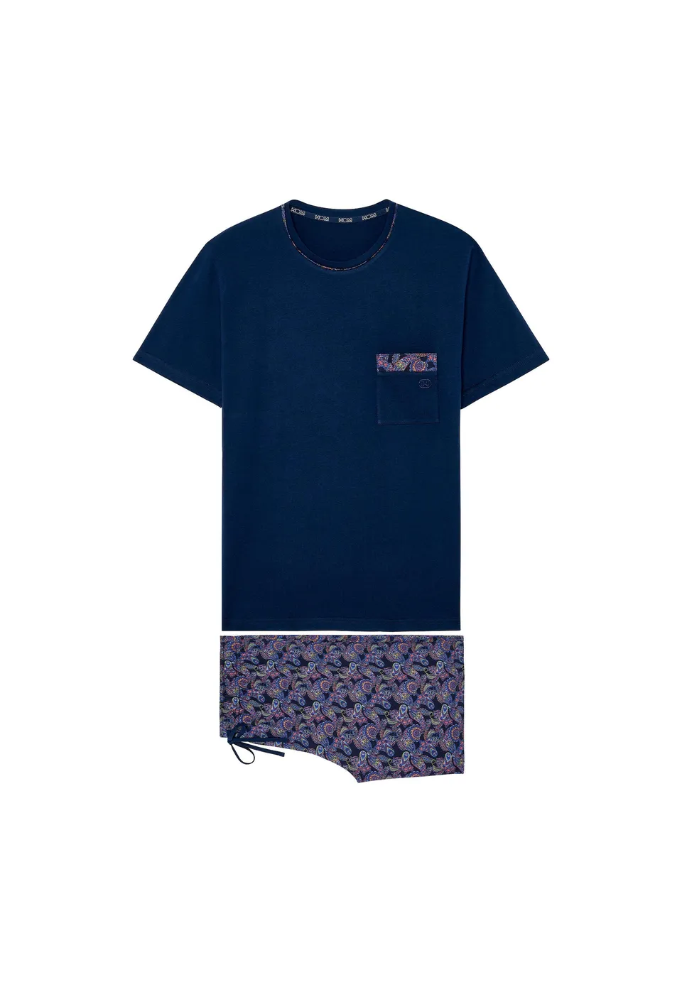 hom-modal-comfort-ringo-pyjama-court-coton-imprim image 1