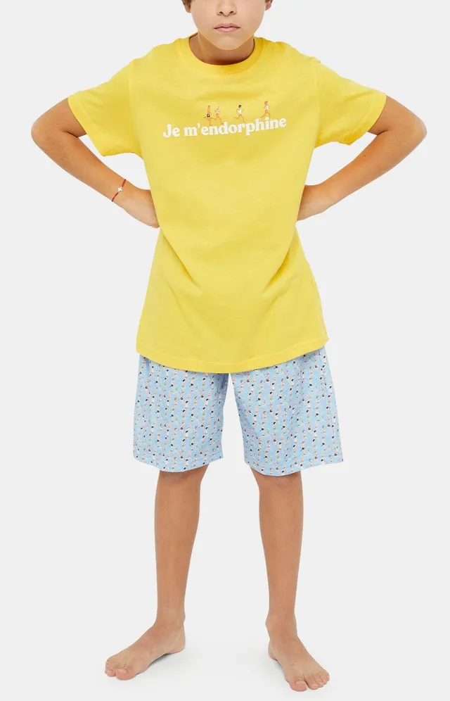arthur-bob-marathon-pyjashort-enfant-ciel-coton-bio image 1