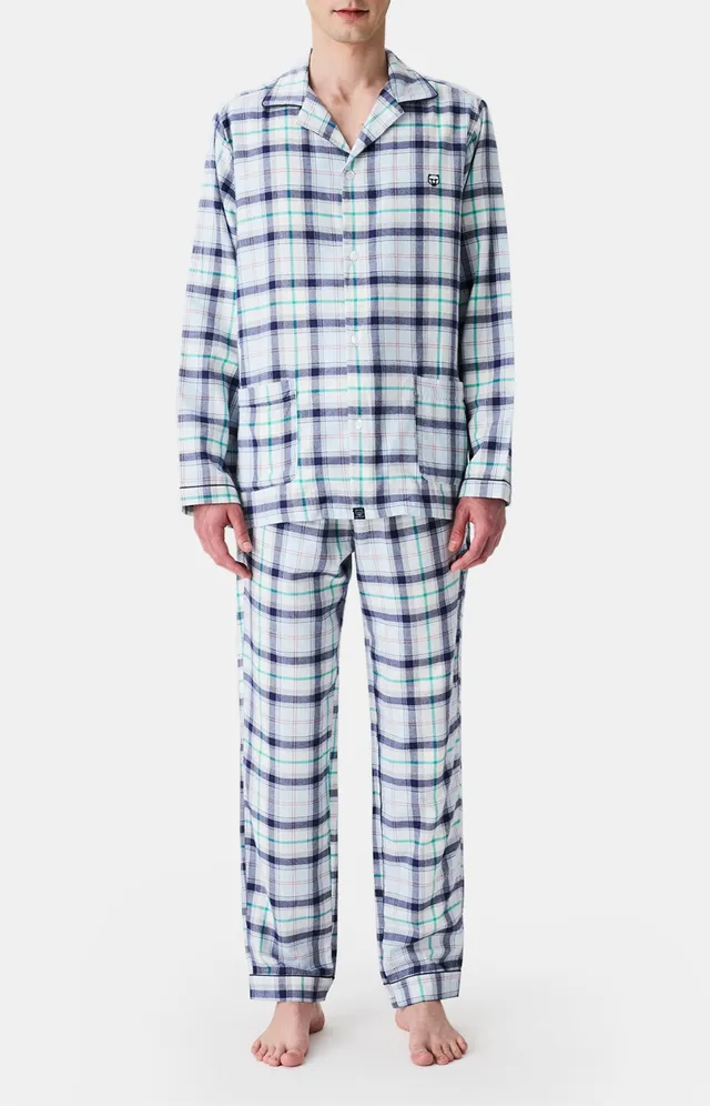 arthur-enzo-pyjama-flanelle-coton-homme-glace image 1