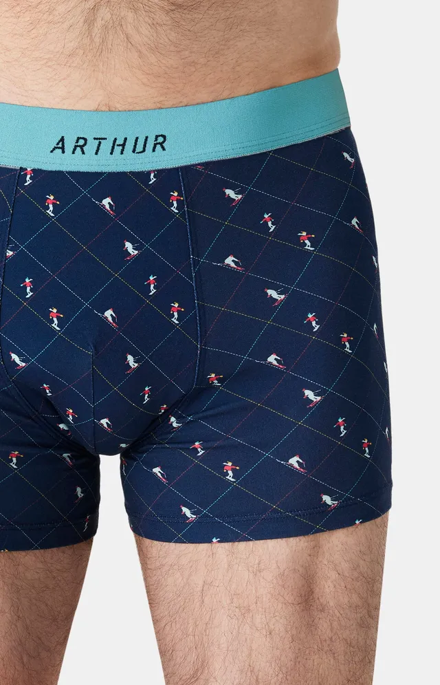 arthur-bob-boxer-coton-ski-marine image 1