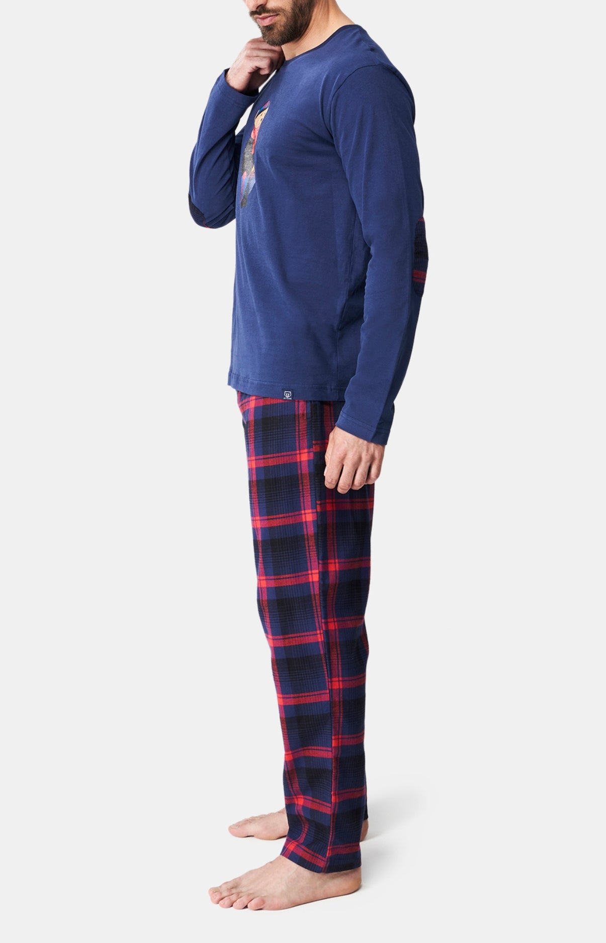 arthur-bob-pyjama-carreaux-yale-marine-coton-chaud image 4
