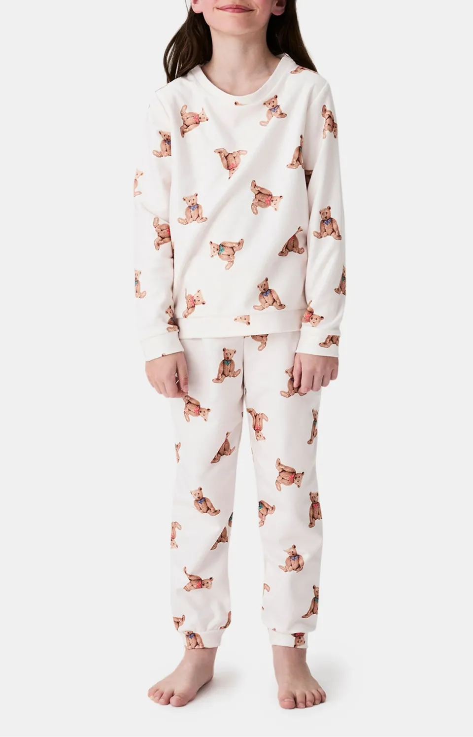 arthur-bob-old-teddy-pyjama-enfant-polaire-ivoire image 1