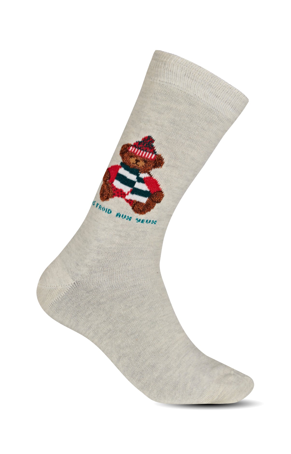 arthur-bob-teddy-chaussettes-cru-40-46-coton image 1