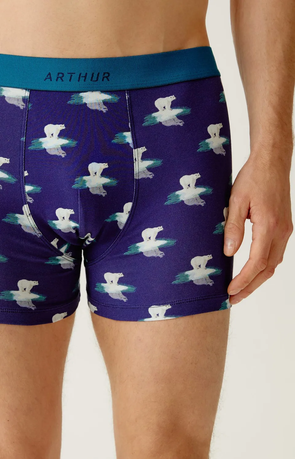 arthur-bob-boxer-p-le-position-coton-bio-homme-marine image 1