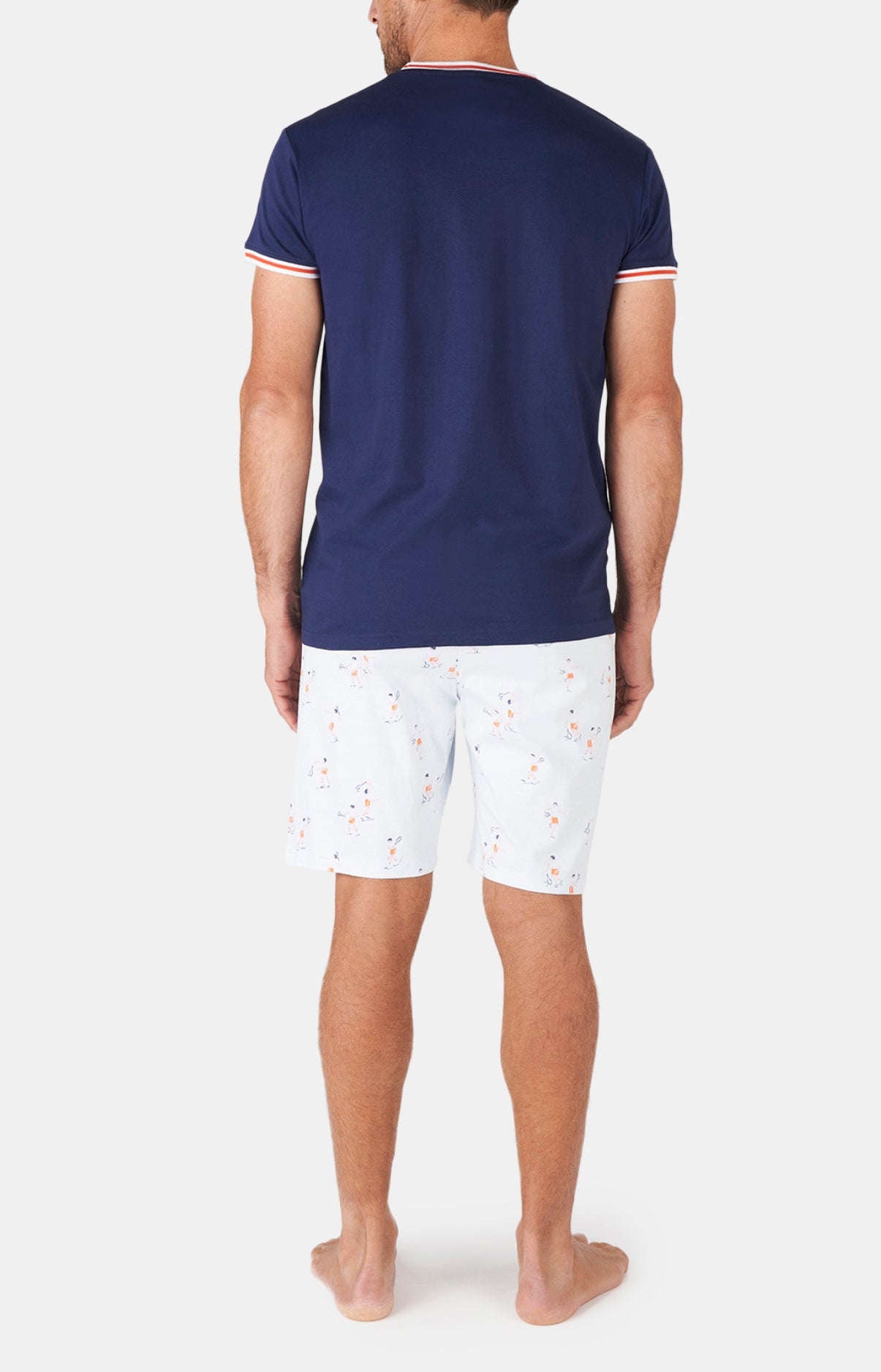 arthur-bob-pyjashort-roland-garros-marine-coton-bio image 5