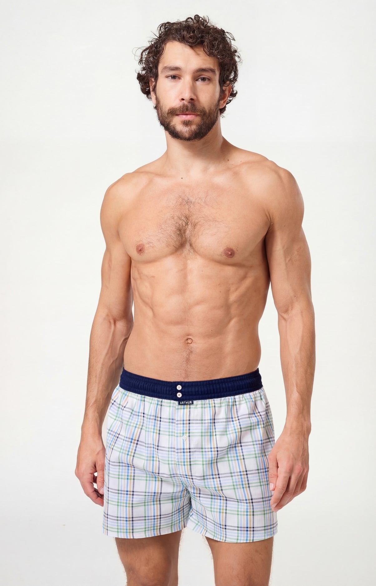 arthur-le-club-n-1213-cale-on-blanc-vichy-coton-bio image 2