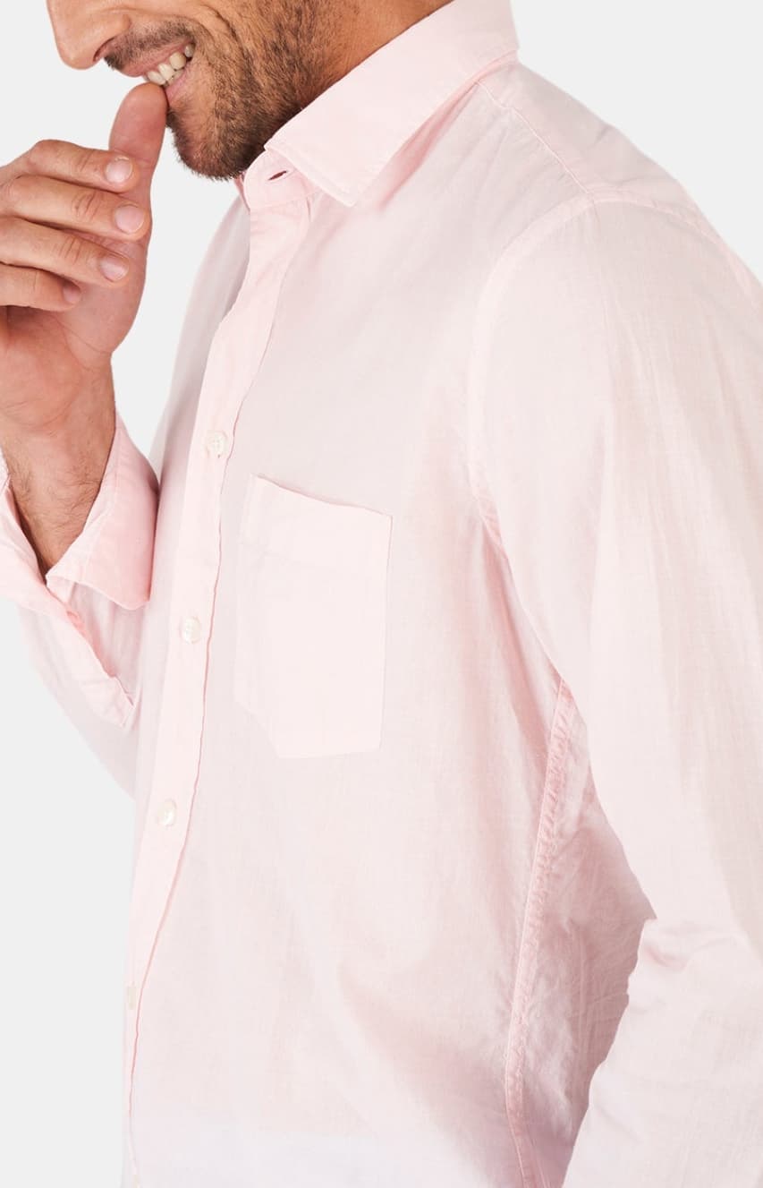 arthur-bob-chemise-voile-de-coton-rose-manches-longues image 5