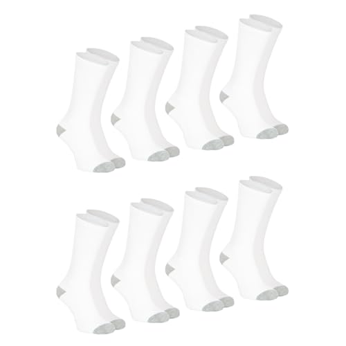 athena-ecopack-lot-8-chaussettes-homme-39-42-blanc-gris image 5