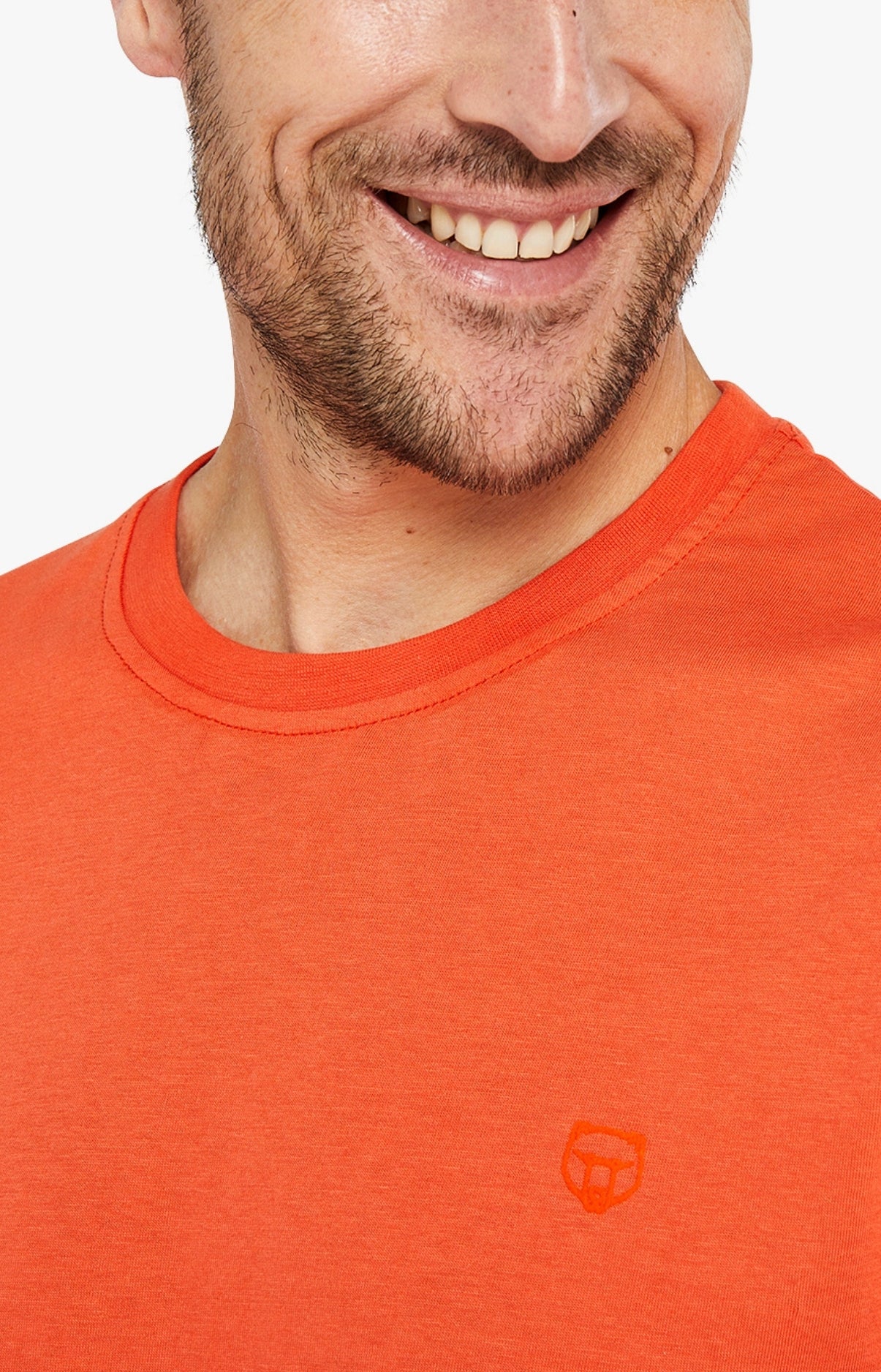 arthur-bob-tee-shirt-coton-bio-orange-homme image 5