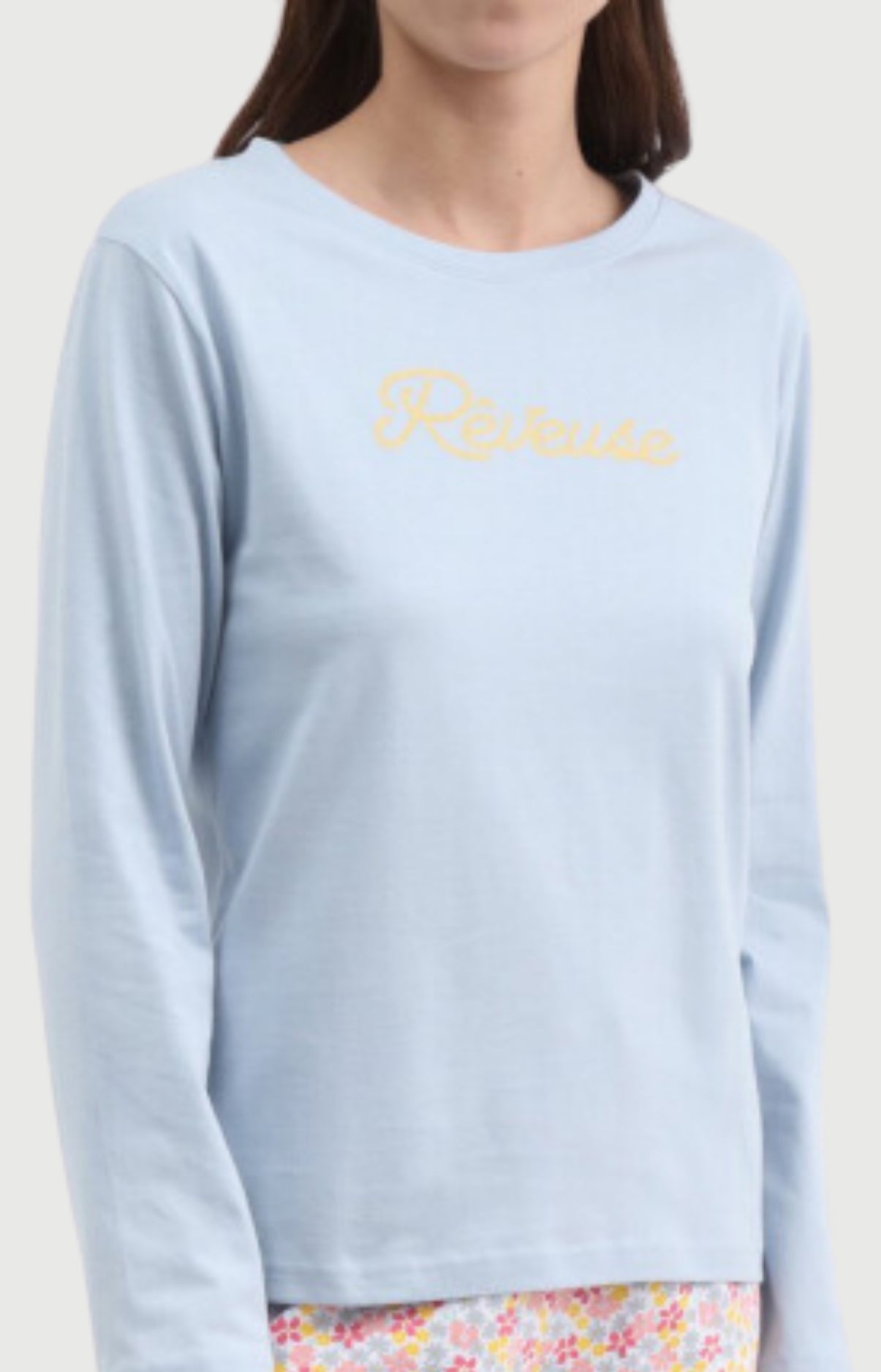 arthur-bob-r-veuse-pyjama-long-coton-rose image 2