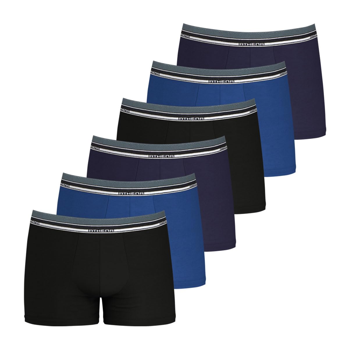 athena-easy-boxer-homme-lc07-lot-de-6-coton-stretch image 7