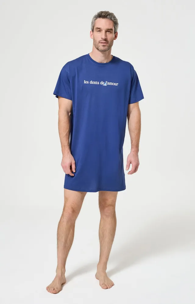 arthur-bob-maxi-tee-shirt-dents-amour-marine-coton image 1