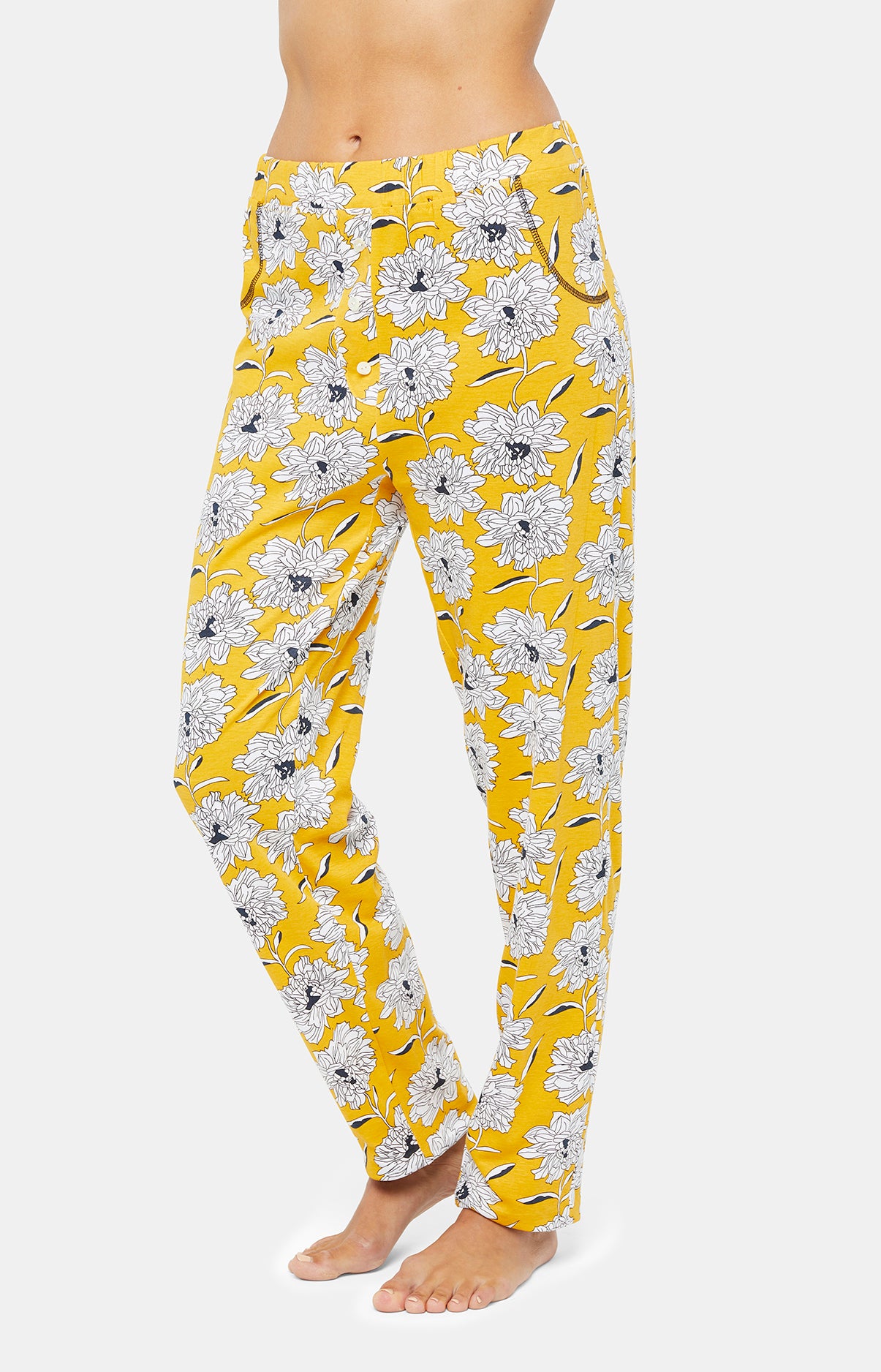 arthur-bob-simone-pyjama-long-femme-jaune-coton image 6