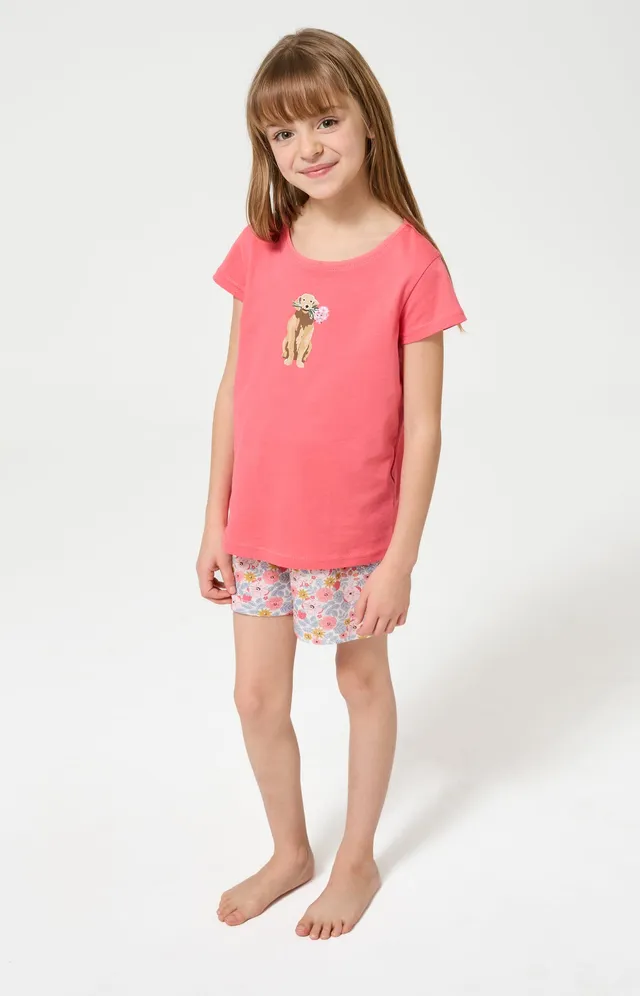 arthur-bob-pyjashort-enfant-coton-nina-multicolore-manches-courtes image 1