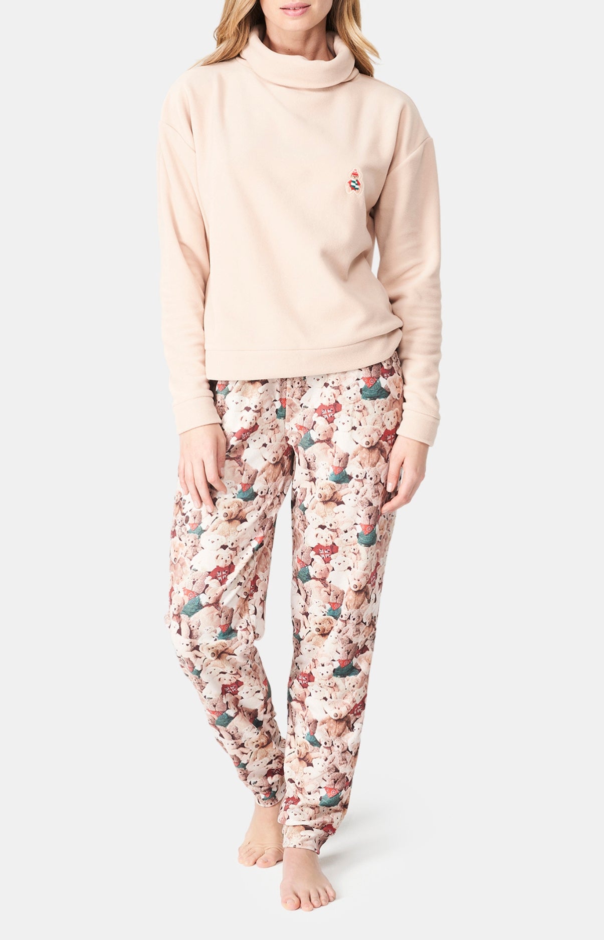 arthur-bob-teddy-bear-pyjama-femme-brun-polaire image 1