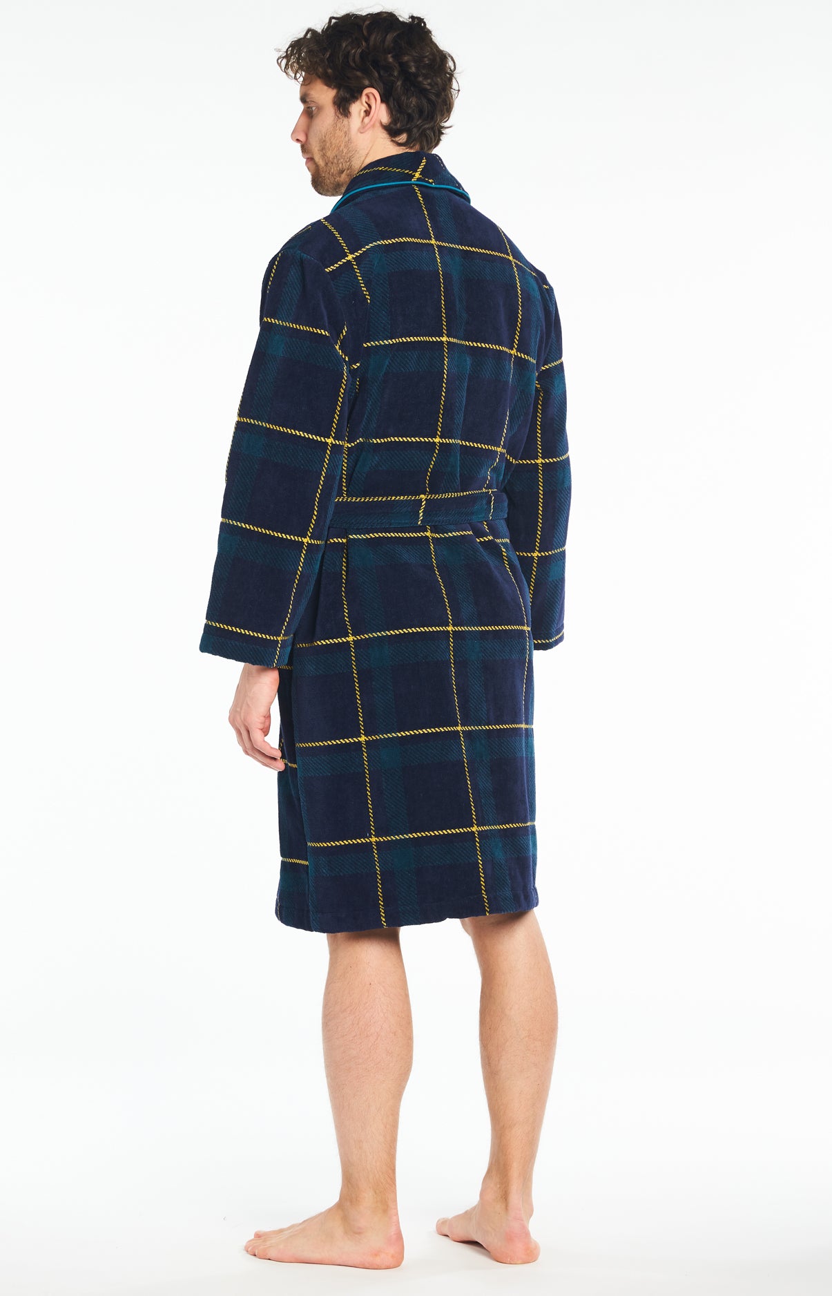 arthur-bob-benjamin-peignoir-homme-marine-velours image 5