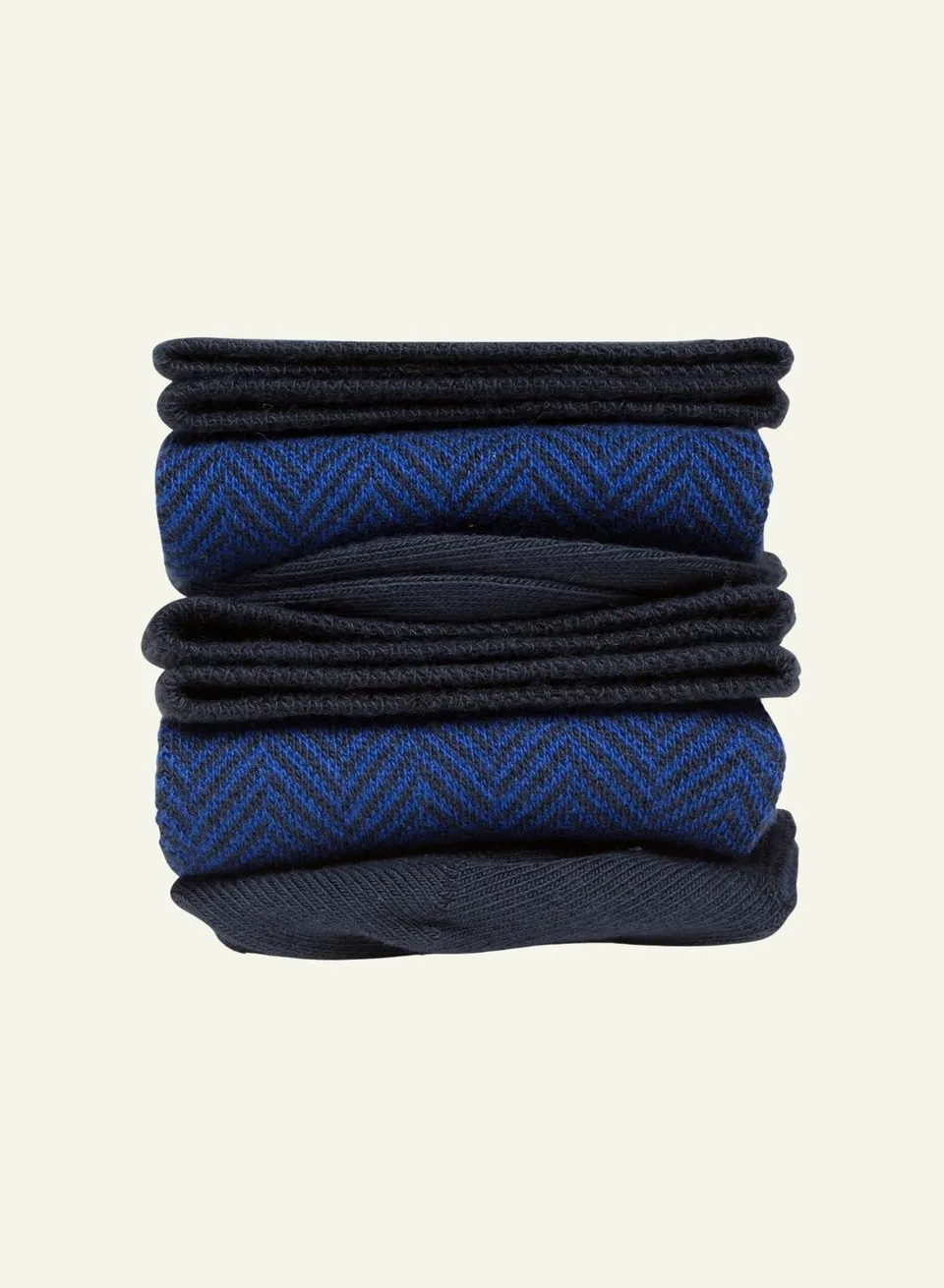 archiduchesse-fantaisie-chevronn-e-bleue-chaussettes-coton image 1