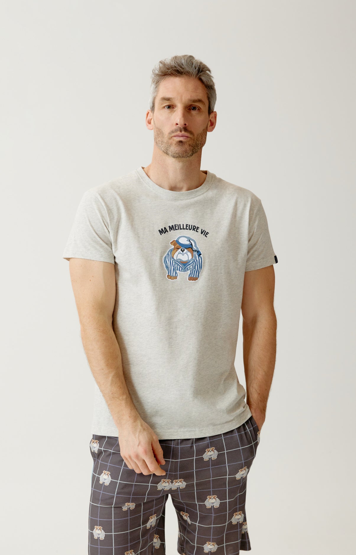 arthur-bob-ma-meilleure-vie-pyjashort-homme-coton-bio-ebony image 7