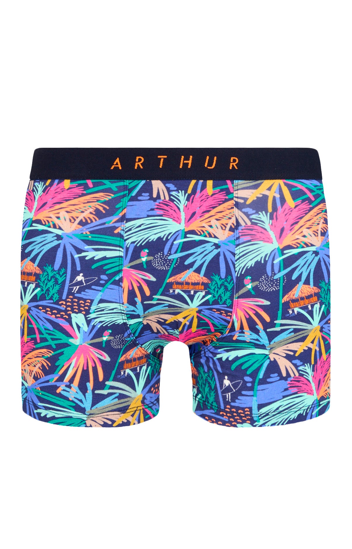 arthur-bob-boxer-tropical-boxer-homme-multicolore-coton-bio image 3