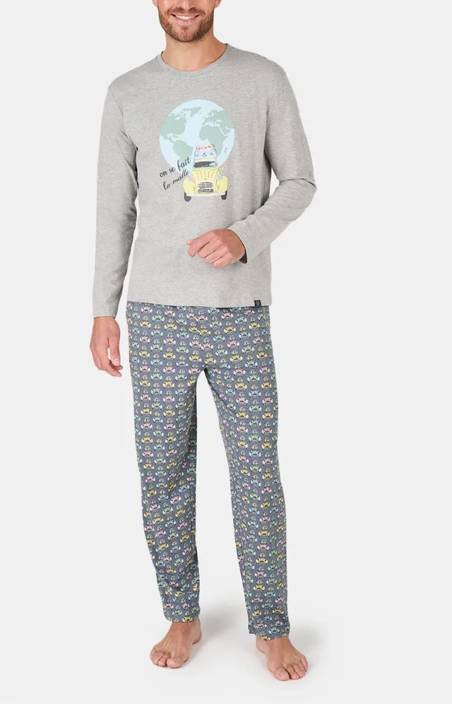 arthur-bob-pyjama-2cv-multicolore-s-coton-bio image 1