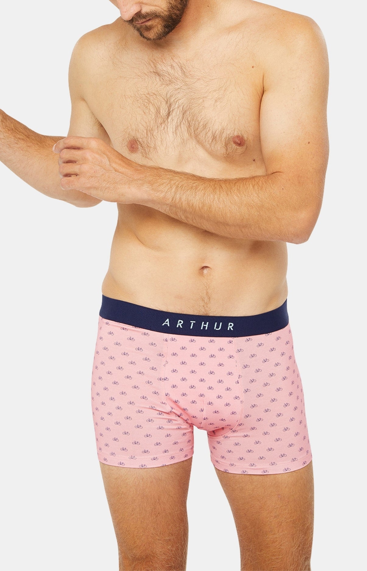 arthur-bob-petit-v-lo-boxer-coton-bio-rose image 1
